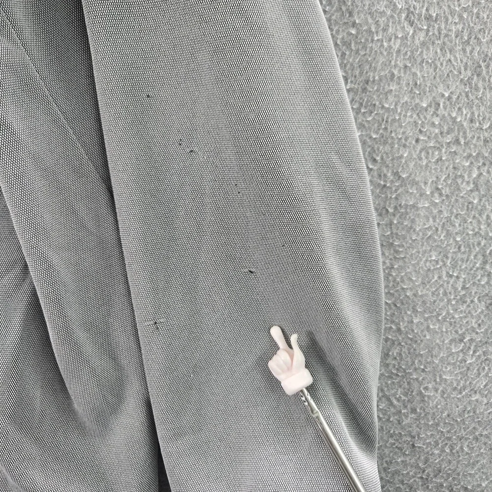 Nike Men Hoodie L Gray Fleece Therma Veneer Activewear Logo Zipper READ